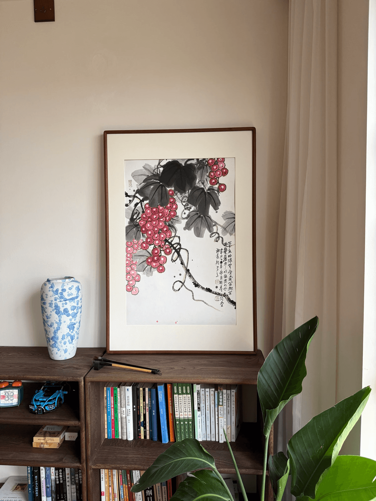 《紫气盈门图》画家谢远新教授原创手绘国画作品