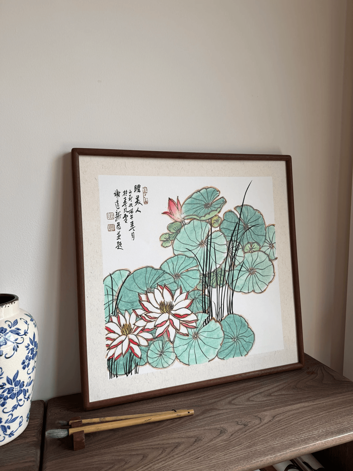 《睡美人》谢远新教授原创手绘国画作品