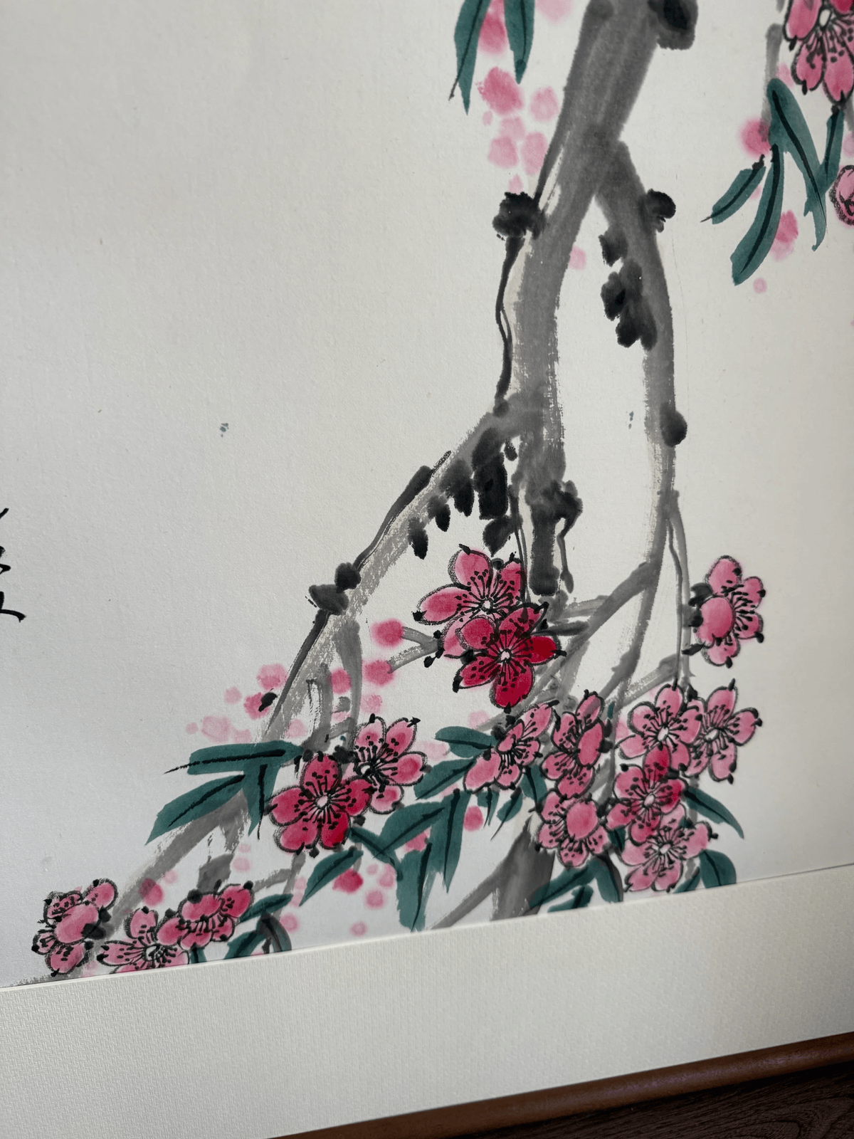 谢远新教授原创手绘国画《世外桃园》
