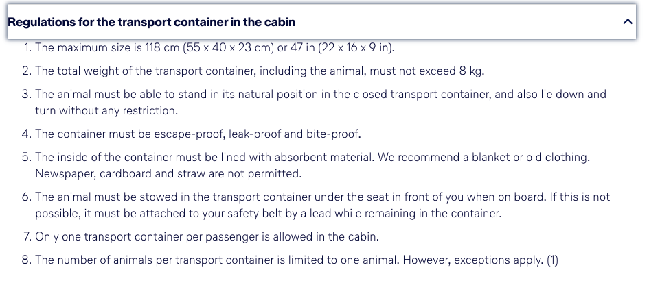 Lufthansa Pets In Cabin Lufthansa Pets In Cabin