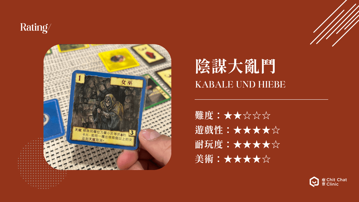 【桌遊開箱】陰謀大亂鬥 Kabale und Hiebe 繁體中文版 🃏 玩法簡介、心得評測|解憂桌遊堂|台北桌遊|輕鬆新手友善|療寮生活館 Chitchat LIFE 【桌遊開箱】陰謀大亂鬥 Kabale und Hiebe 繁體中文版 🃏 玩法簡介、心得評測|解憂桌遊堂|台北桌遊|輕鬆新手友善|療寮生活館 Chitchat LIFE