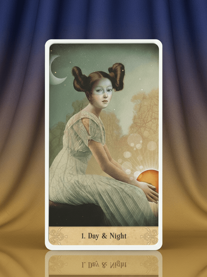 奧祕時刻神諭卡|1號牌 Day & Night:直覺、信任、決策的起點|雨露均占|西洋牌卡骨董店|塔羅|雷諾曼|占卜術 奧祕時刻神諭卡|1號牌 Day & Night:直覺、信任、決策的起點|雨露均占|西洋牌卡骨董店|塔羅|雷諾曼|占卜術