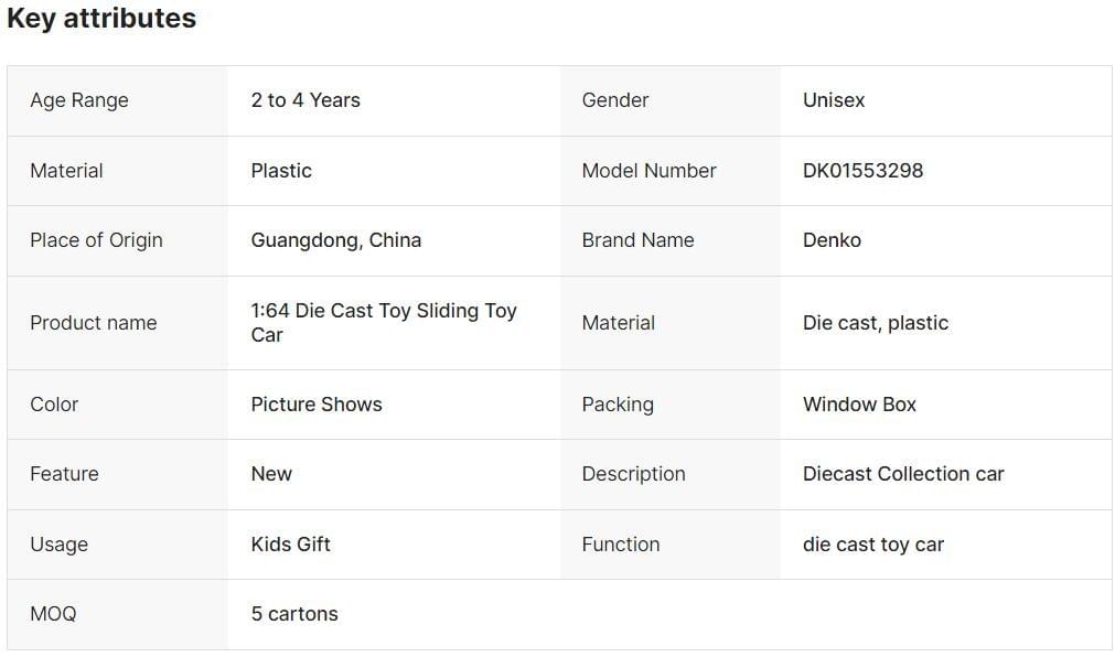 DK01553298 Sliding alloy racing car