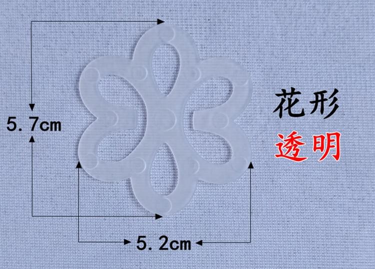 Flower-shaped anti-slip buckle