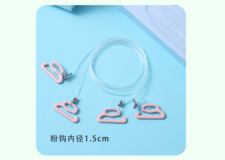 Pink buckle spaghetti straps