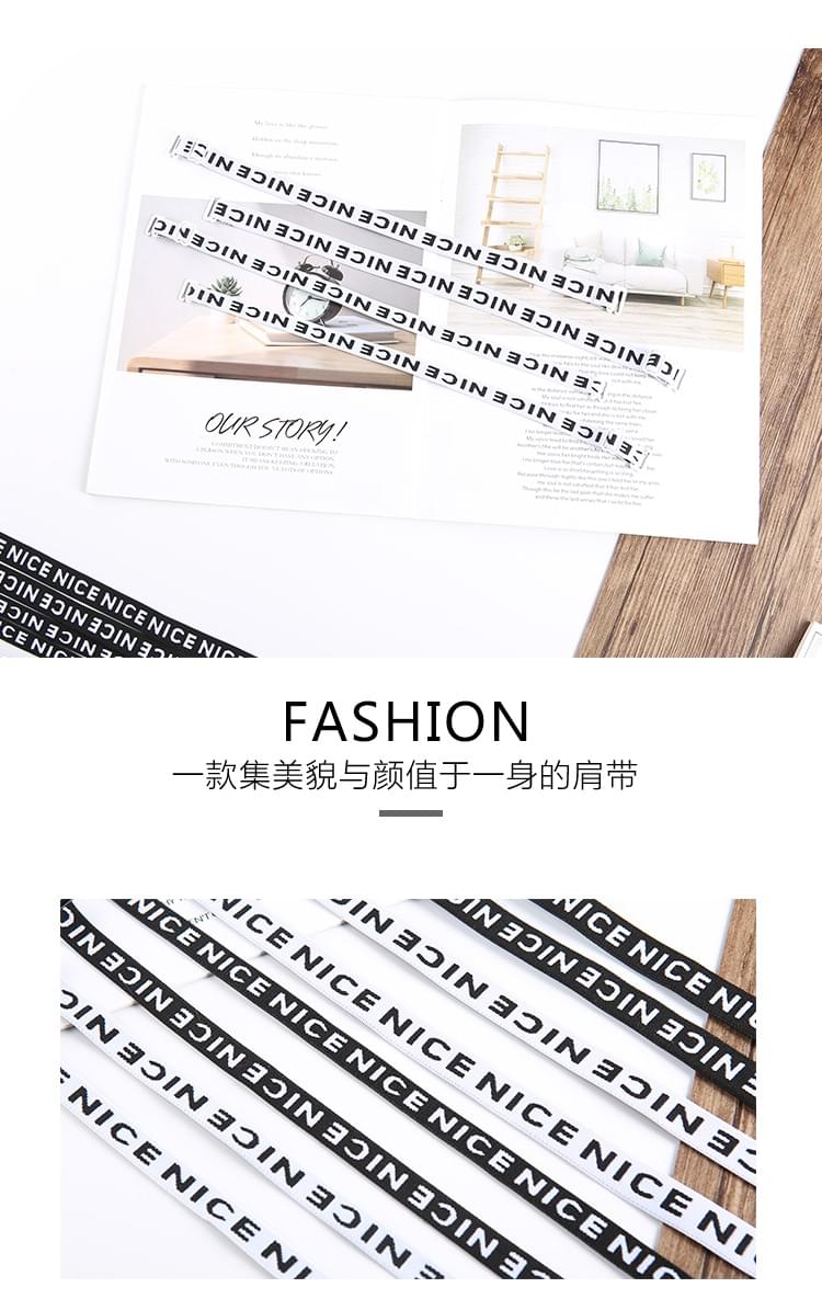 Nice letter shoulder strap