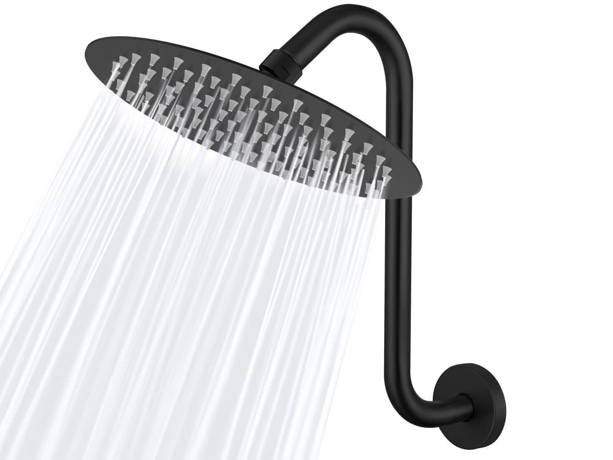 12 Inch Shower Head Extension Arm with Flange