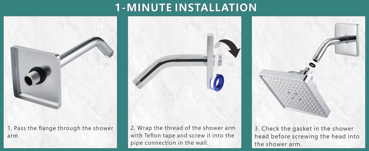 3.5 Inch Extra Large Shower Arm Flange, Hole Decorative Cover