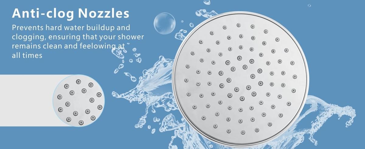 4.7“ High Pressure Shower Head - Powerful Bathroom Pressure Boosting Rain Showerhead