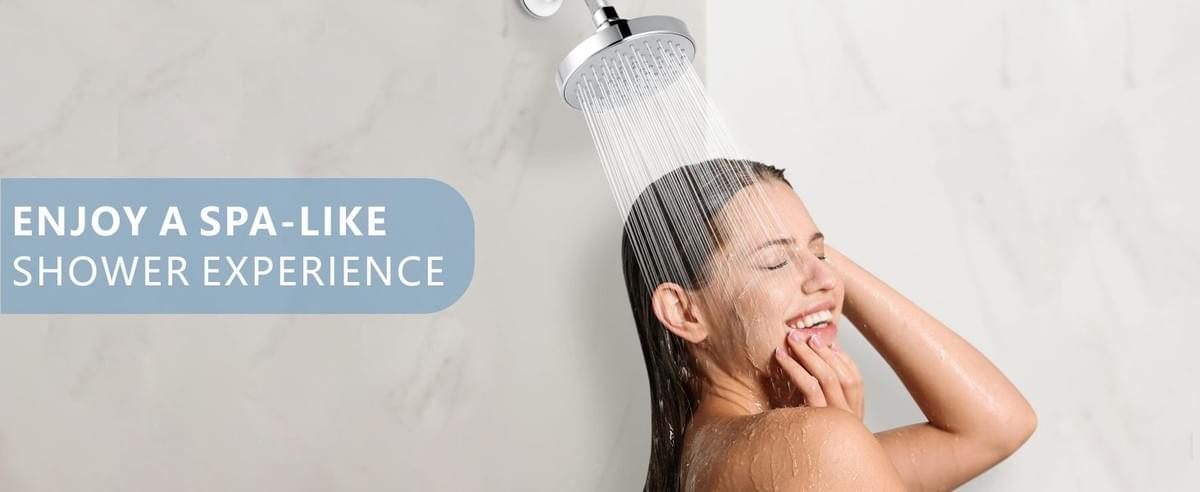 4.7“ High Pressure Shower Head - Powerful Bathroom Pressure Boosting Rain Showerhead