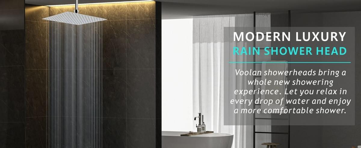 12 * 8 Inch Rectangle Rain Shower Head