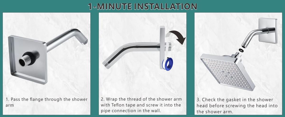 Shower Arm with 3.5