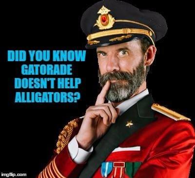 Captain Obvious enlightens us about Gatorade Captain Obvious enlightens us about Gatorade