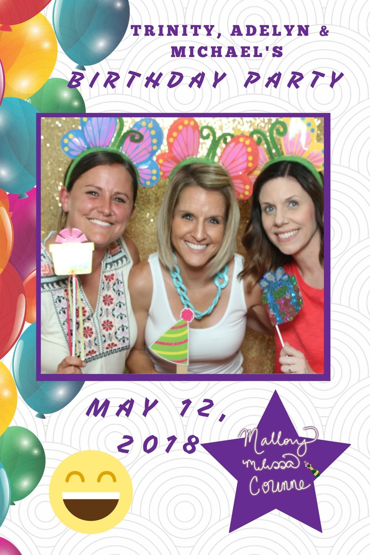 Sisters having fun with the Magic Selfie Mirror Sisters having fun with the Magic Selfie Mirror