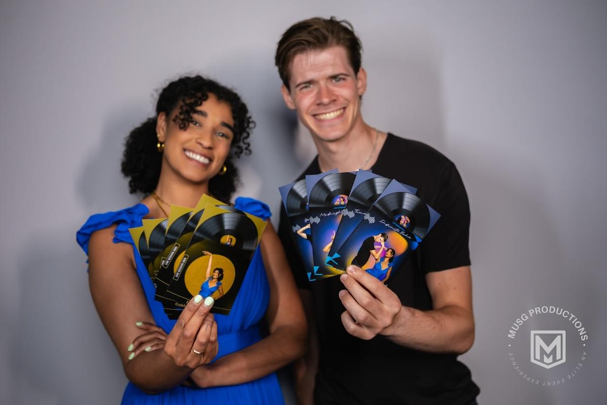 Album Cover Experience photobooth by MUSG Productions styled like a dramatic music album cover with lighting effects, perfect for concerts, festivals, and music-inspired parties Album Cover Experience photobooth by MUSG Productions styled like a dramatic music album cover with lighting effects, perfect for concerts, festivals, and music-inspired parties