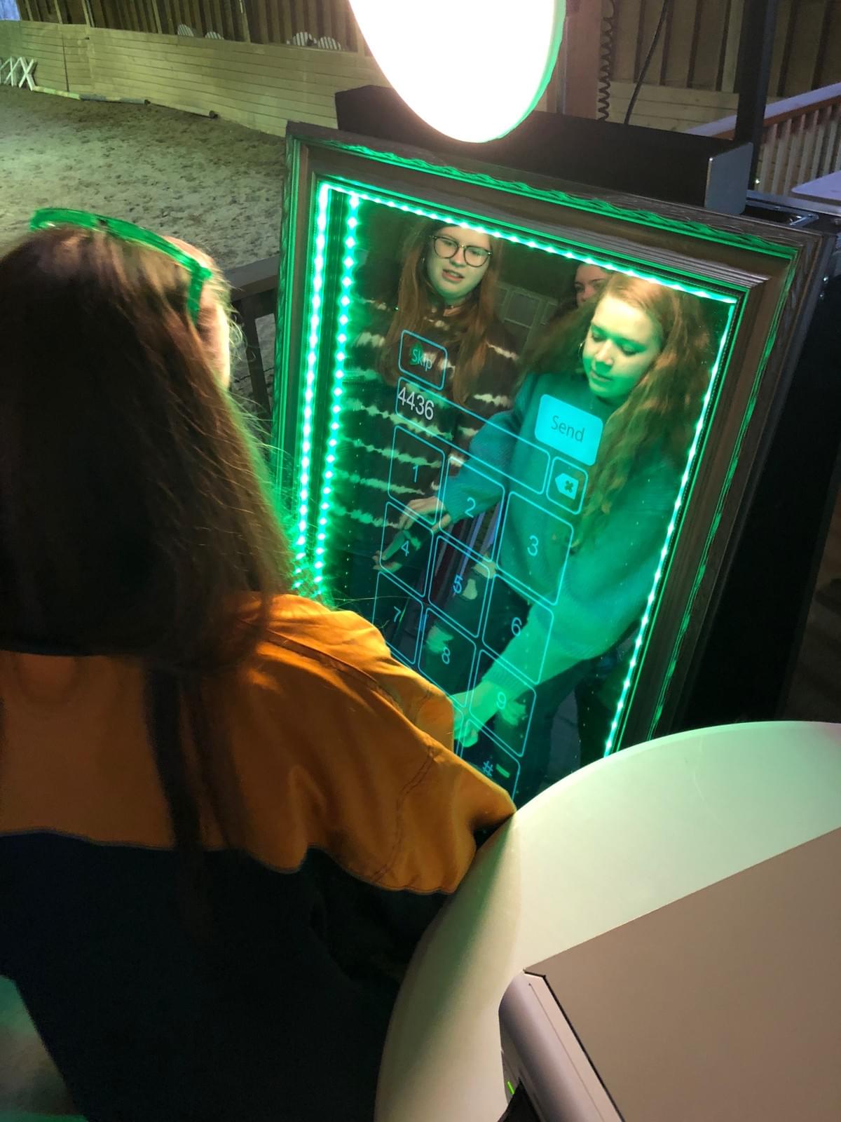 Texting from the Magic Selfie Mirror Texting from the Magic Selfie Mirror