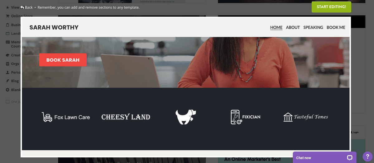 Visa upp affärskompetens med Strikingly Visa upp affärskompetens med Strikingly