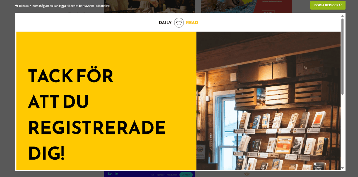 Exempel på marknadsföringsmaterial Exempel på marknadsföringsmaterial