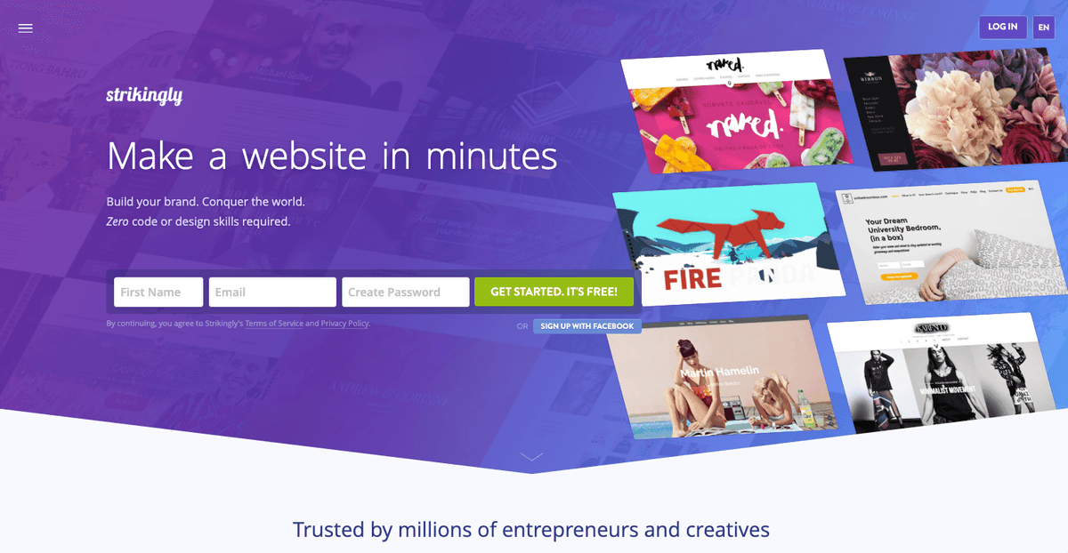 Tăng cường kênh marketing của bạn với landing page tối ưu hoá chuyển đổi cùng Strikingly Tăng cường kênh marketing của bạn với landing page tối ưu hoá chuyển đổi cùng Strikingly