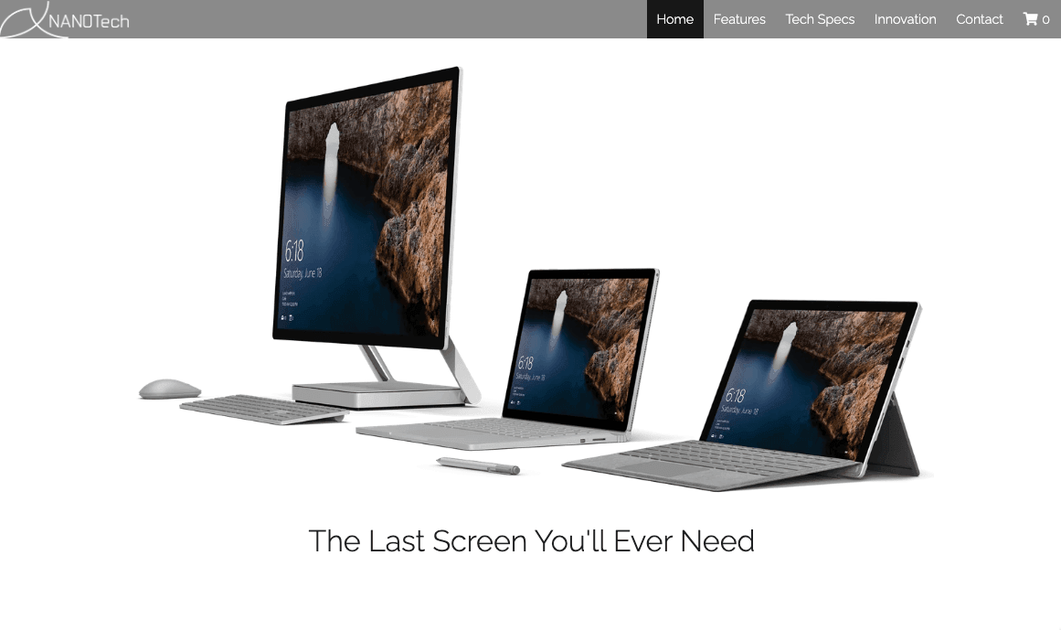 Ví dụ về trang web danh mục thiết kế Ví dụ về trang web danh mục thiết kế