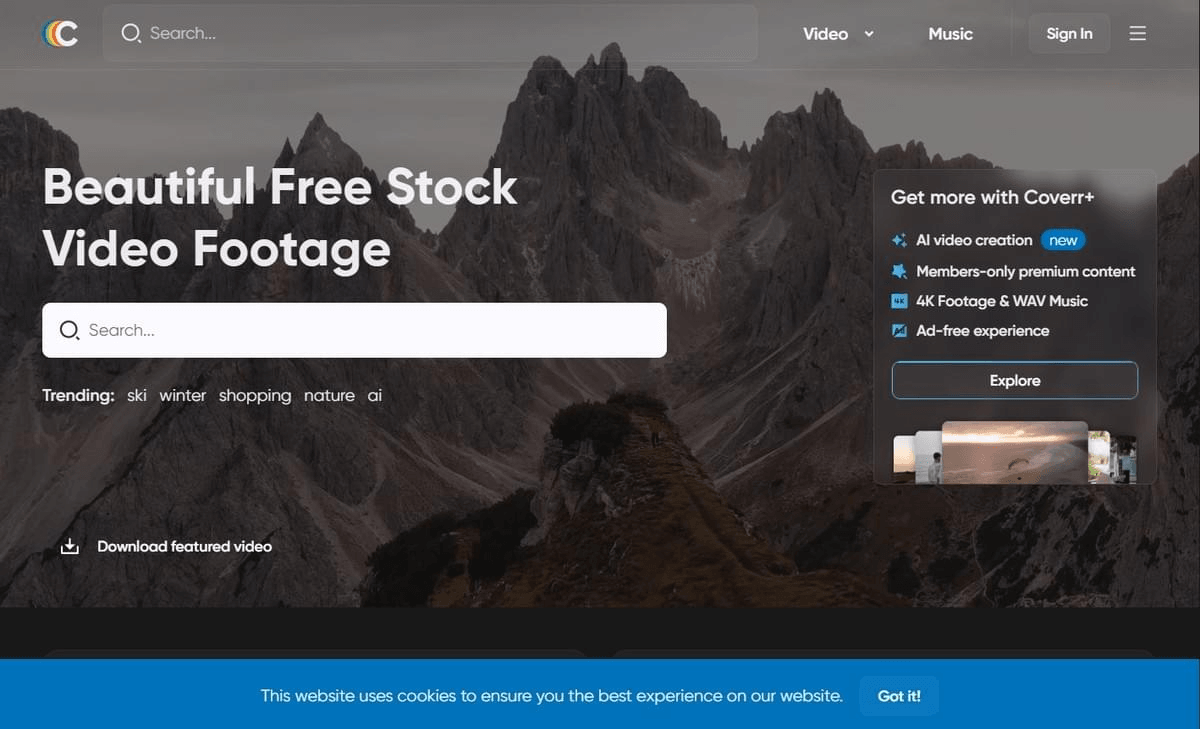Coverr : Arrière-plans Vidéo Gratuits pour Sites Web Coverr : Arrière-plans Vidéo Gratuits pour Sites Web