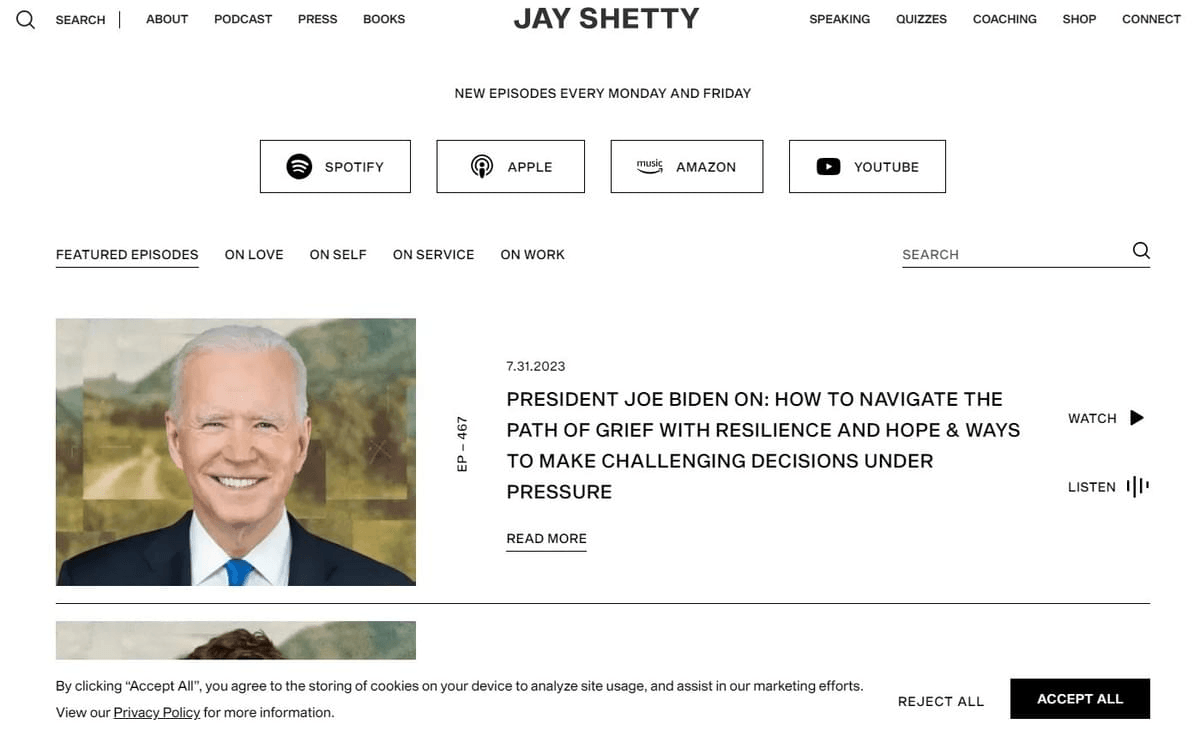 Le Podcast de Jay Shetty Le Podcast de Jay Shetty