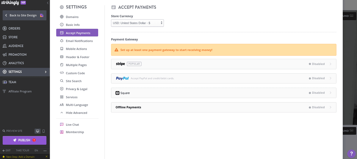 Strikingly cho thương mại điện tử Strikingly cho thương mại điện tử