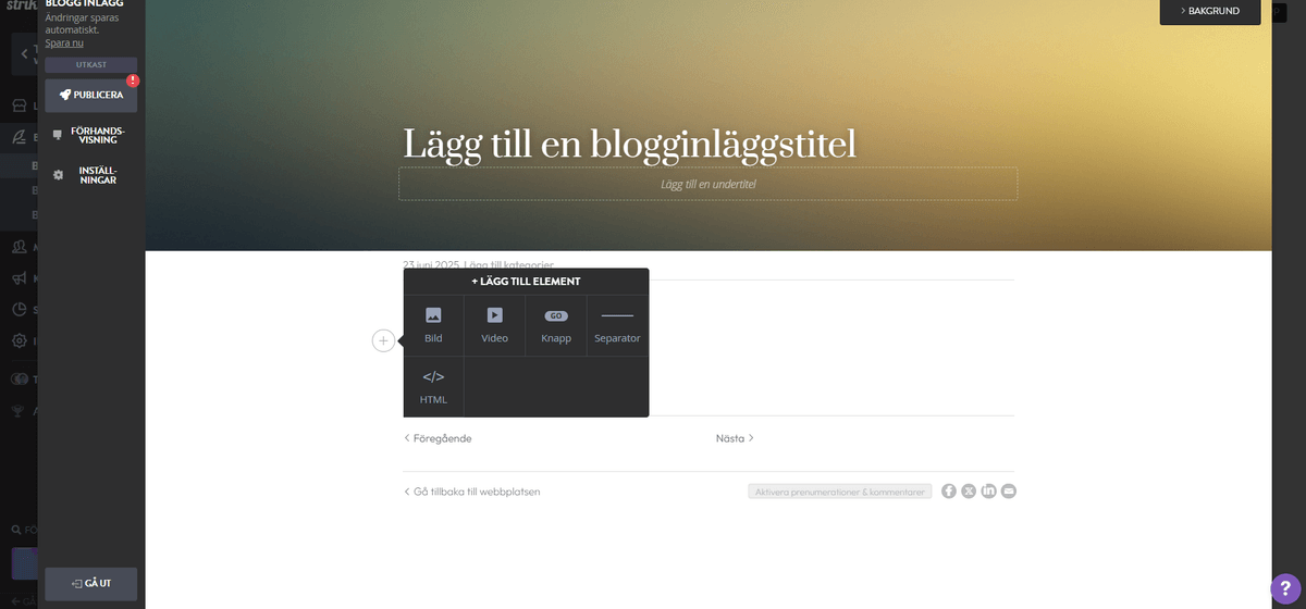 Ta steget och starta din blogg idag Ta steget och starta din blogg idag