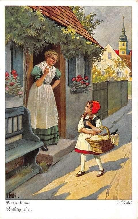 red-riding-hood-otto-kubel-picture-postcard-1 red-riding-hood-otto-kubel-picture-postcard-1