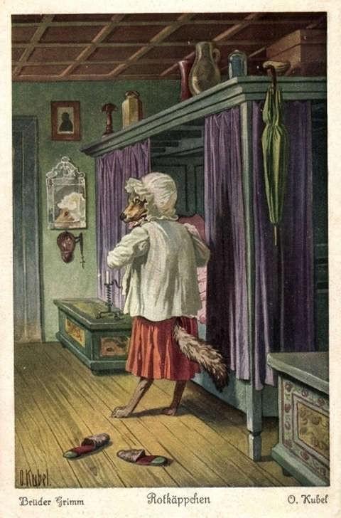 red-riding-hood-otto-kubel-picture-postcard-4 red-riding-hood-otto-kubel-picture-postcard-4
