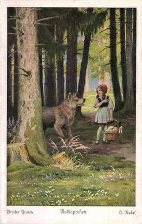 red-riding-hood-otto-kubel-picture-postcard-2 red-riding-hood-otto-kubel-picture-postcard-2