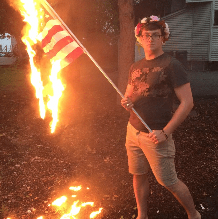 Gay Flag Burning