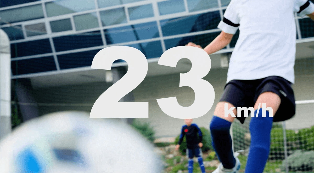 Football player tracking top speed improvements with INSAIT JOY smart shin guards. Football player tracking top speed improvements with INSAIT JOY smart shin guards.