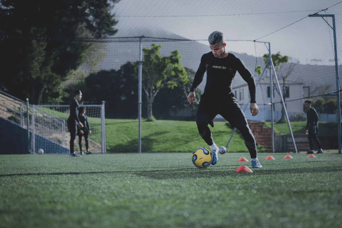 Smart football technology with sensor inside football. Smart football technology with sensor inside football.