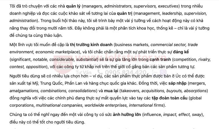 🔥The future of management Answers with location - Đề thi thật IELTS READING - Làm bài online format computer-based, kèm đáp án, dịch & giải thích từ vựng - cấu trúc ngữ pháp khó 🔥The future of management Answers with location - Đề thi thật IELTS READING - Làm bài online format computer-based, kèm đáp án, dịch & giải thích từ vựng - cấu trúc ngữ pháp khó