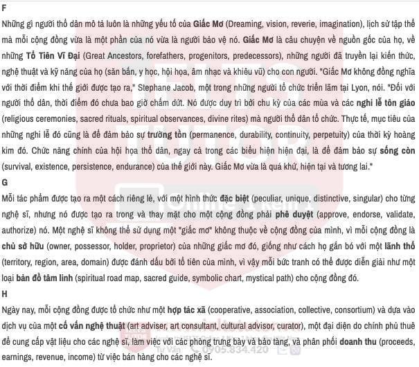 Painters of Time Answers with location - Đề thi thật IELTS READING Painters of Time Answers with location - Đề thi thật IELTS READING