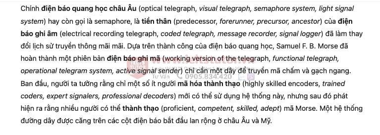 History of telegraph in communication- Đề thi thật IELTS READING History of telegraph in communication- Đề thi thật IELTS READING