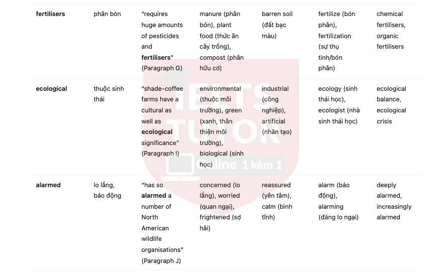 Natural Choice Coffee and Chocolate - Đề thi thật IELTS READING - Làm bài online format computer-based, kèm đáp án, dịch & giải thích từ vựng - cấu trúc ngữ pháp khó Natural Choice Coffee and Chocolate - Đề thi thật IELTS READING - Làm bài online format computer-based, kèm đáp án, dịch & giải thích từ vựng - cấu trúc ngữ pháp khó