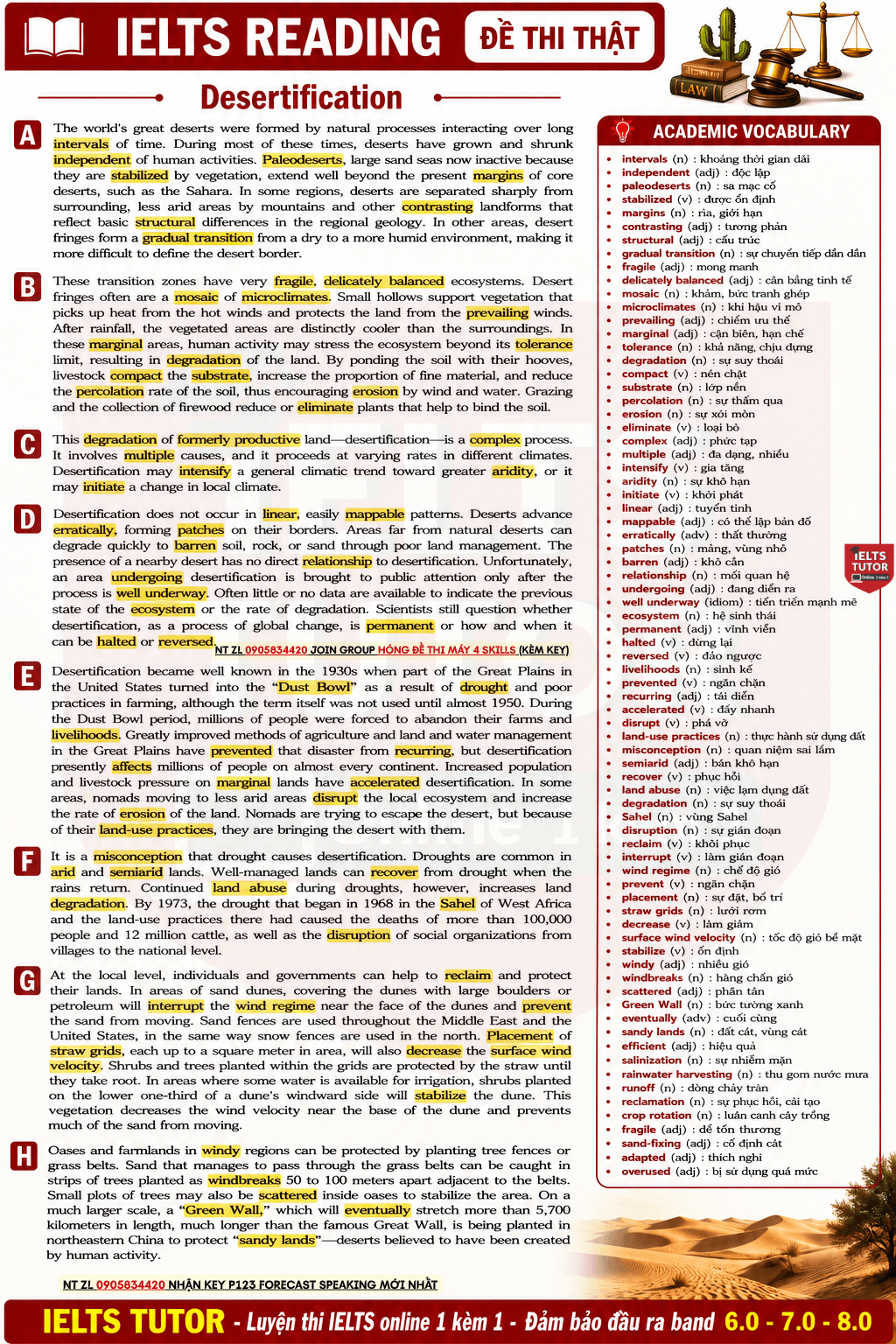 🔥Desertification READING ANSWERS WITH LOCATION - Đề thi thật IELTS READING (IELTS Reading Recent Actual Test) - Làm bài online format computer-based, , kèm đáp án, dịch & giải thích từ vựng - cấu trúc ngữ pháp khó 🔥Desertification READING ANSWERS WITH LOCATION - Đề thi thật IELTS READING (IELTS Reading Recent Actual Test) - Làm bài online format computer-based, , kèm đáp án, dịch & giải thích từ vựng - cấu trúc ngữ pháp khó