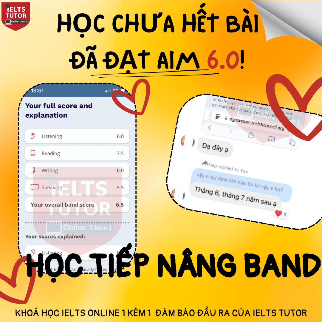 Các khóa học IELTS online 1 kèm 1 - 100% cam kết đạt target 6.0 - 7.0 - 8.0 - Đảm bảo đầu ra - Thi không đạt, học lại FREE Các khóa học IELTS online 1 kèm 1 - 100% cam kết đạt target 6.0 - 7.0 - 8.0 - Đảm bảo đầu ra - Thi không đạt, học lại FREE