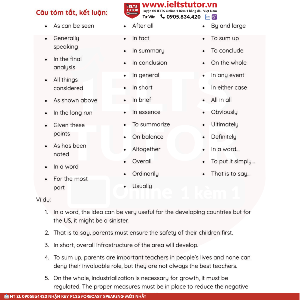 IELTS TUTOR cũng giới thiệu thêm Các loại từ nối (linking word) nên dùng trong IELTS IELTS TUTOR cũng giới thiệu thêm Các loại từ nối (linking word) nên dùng trong IELTS