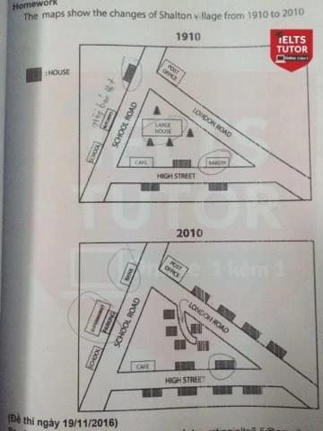 The maps show the changes of Shalton village from 1910 to 2010 The maps show the changes of Shalton village from 1910 to 2010