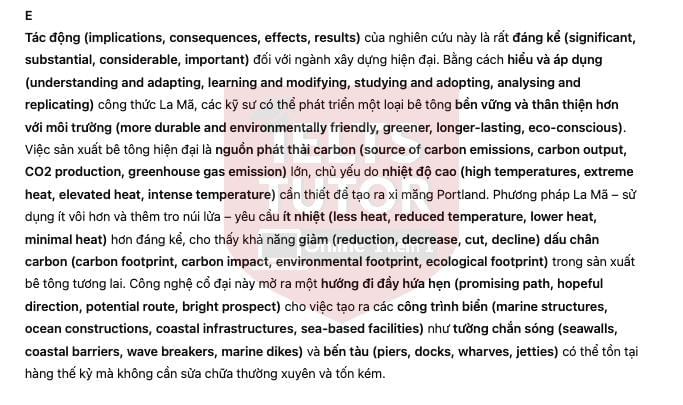 🔥Learning from the Romans - How an ancient building material is influencing modern construction Answers with location - Đề luyện IELTS READING 🔥Learning from the Romans - How an ancient building material is influencing modern construction Answers with location - Đề luyện IELTS READING