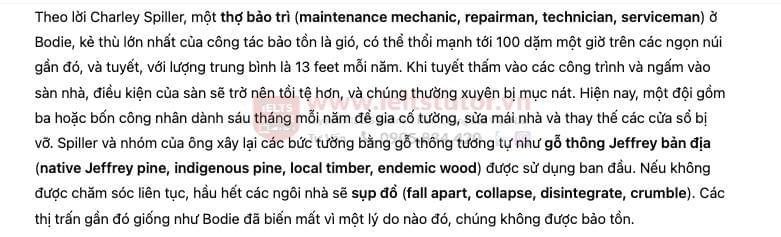 🔥Bodie - America’s most famous ghost town Answers with location - Đề thi thật IELTS READING- Làm bài online format computer-based, kèm đáp án, dịch & giải thích từ vựng - cấu trúc ngữ pháp khó 🔥Bodie - America’s most famous ghost town Answers with location - Đề thi thật IELTS READING- Làm bài online format computer-based, kèm đáp án, dịch & giải thích từ vựng - cấu trúc ngữ pháp khó