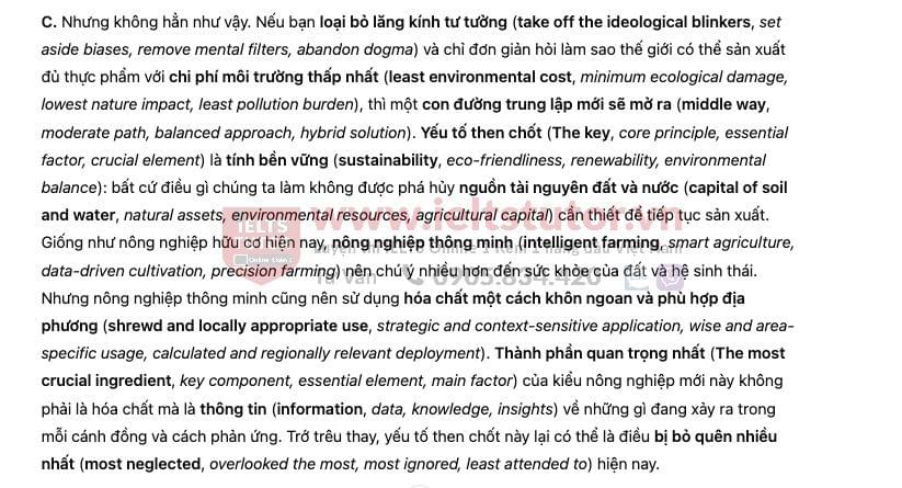 Organic farming and fertilisers - Đề thi thật IELTS READING Organic farming and fertilisers - Đề thi thật IELTS READING