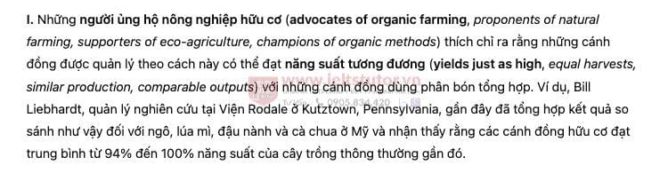 Organic farming and fertilisers - Đề thi thật IELTS READING Organic farming and fertilisers - Đề thi thật IELTS READING