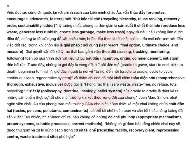 🔥Solving the problem of waste disposal - Đề thi thật IELTS READING - Làm bài online format computer-based, kèm đáp án, dịch & giải thích từ vựng - cấu trúc ngữ pháp khó 🔥Solving the problem of waste disposal - Đề thi thật IELTS READING - Làm bài online format computer-based, kèm đáp án, dịch & giải thích từ vựng - cấu trúc ngữ pháp khó