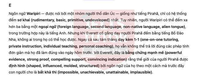 The Pirahã people of Brazil Answers with location - Đề luyện IELTS READING The Pirahã people of Brazil Answers with location - Đề luyện IELTS READING