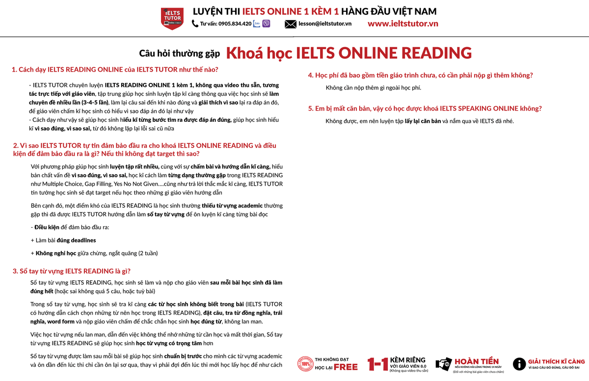 CÂU HỎI THƯỜNG GẶP IELTS READING CÂU HỎI THƯỜNG GẶP IELTS READING