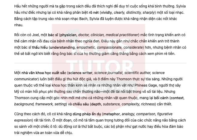 🔥A Review of Helen Thomson's Book, Unthinkable: An Extraordinary Journey Through the World's Strangest Brains Answers with location - Đề thi thật IELTS READING- Làm bài online format computer-based, kèm đáp án, dịch & giải thích từ vựng - cấu trúc ngữ pháp khó 🔥A Review of Helen Thomson's Book, Unthinkable: An Extraordinary Journey Through the World's Strangest Brains Answers with location - Đề thi thật IELTS READING- Làm bài online format computer-based, kèm đáp án, dịch & giải thích từ vựng - cấu trúc ngữ pháp khó